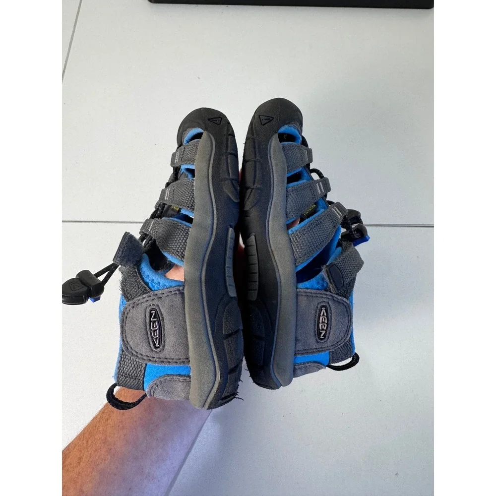 Keen Newport H2 Kids Sandals Size 11 Blue Grey Hiking Water Shoes Gorpcore